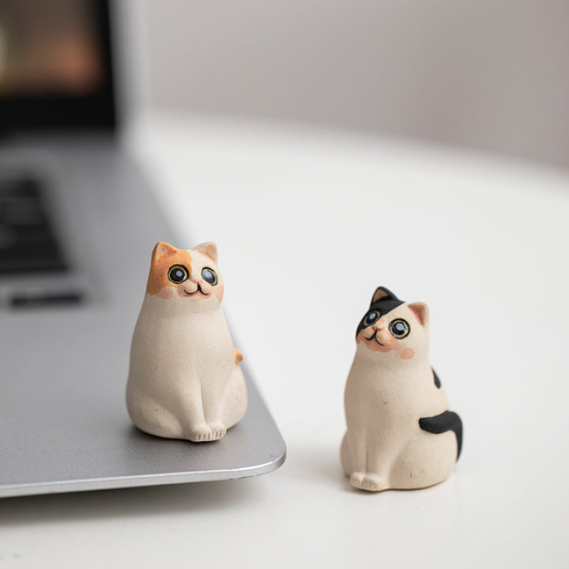 Statue sculpture en céramique faite à la main pour animaux de compagnie