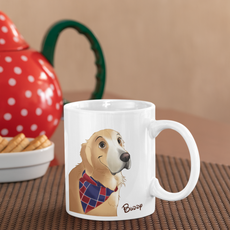 Benutzerdefinierte Cartoon Haustier Kaffeetasse