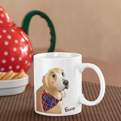 Tasse à café personnalisée avec dessin animé pour animaux de compagnie