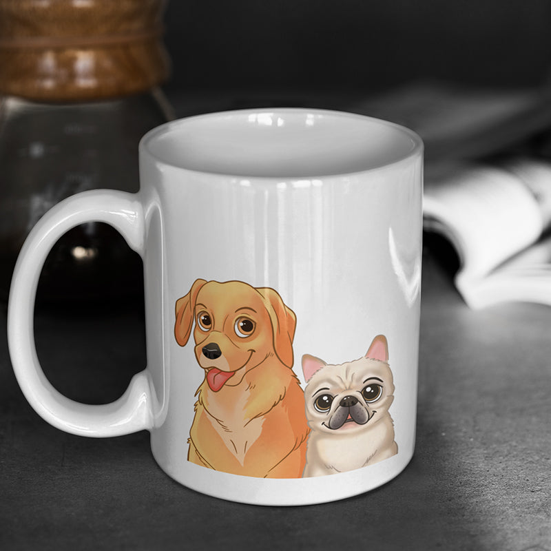 Benutzerdefinierte Cartoon Haustier Kaffeetasse