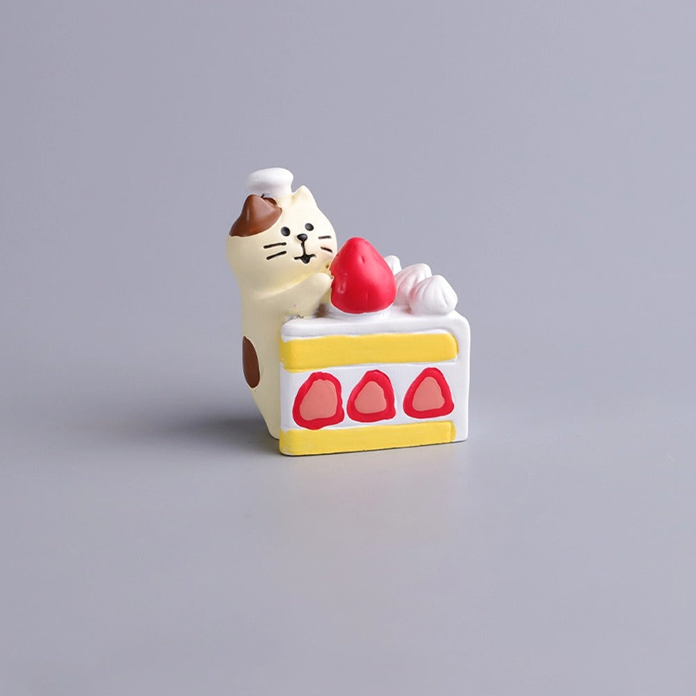 Strawberry cat series creative ornaments