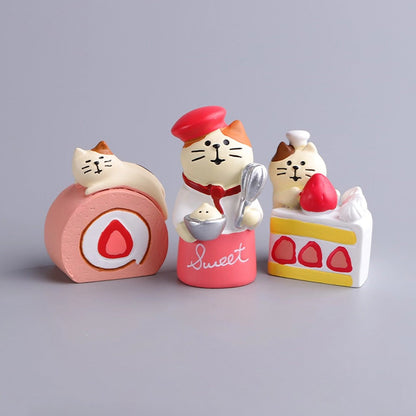 Strawberry cat series creative ornaments