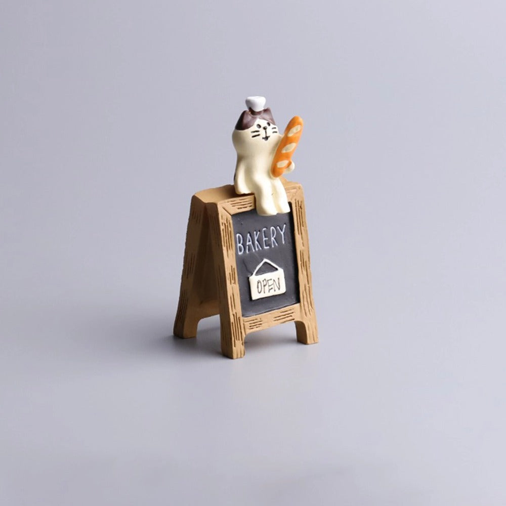 Cute Cat Bread Toast Model Toys