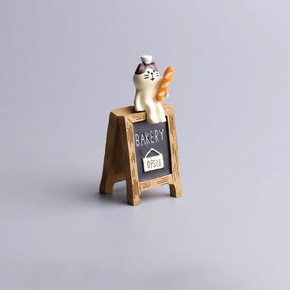 Cute Cat Bread Toast Model Toys