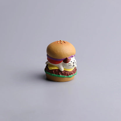 Jouet modèle de hamburger et de frites pour chat mignon