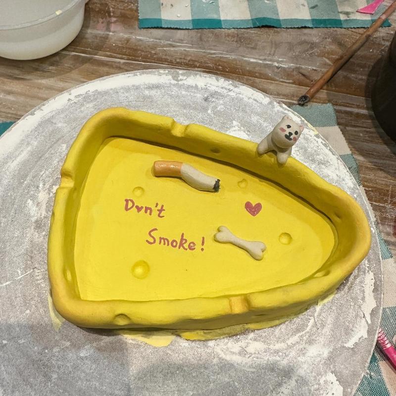 Custom Ceramic Handmade Pet Figurine Ashtray