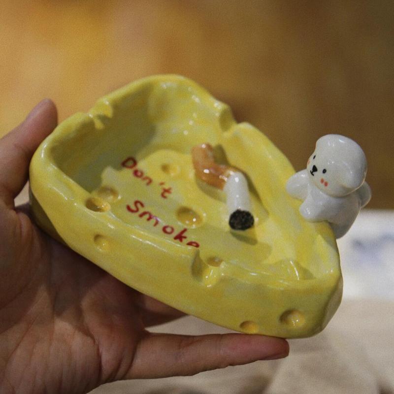 Custom Ceramic Handmade Pet Figurine Ashtray