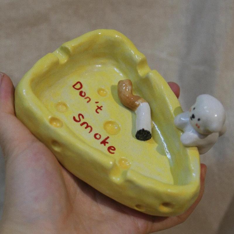 Custom Ceramic Handmade Pet Figurine Ashtray