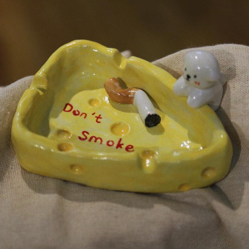 Custom Ceramic Handmade Pet Figurine Ashtray