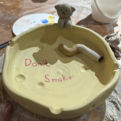 Custom Ceramic Handmade Pet Figurine Ashtray