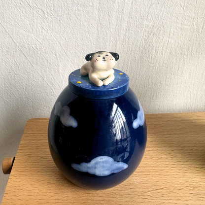 Custom Pet's Figure Ceramic Urn-Aesthetic