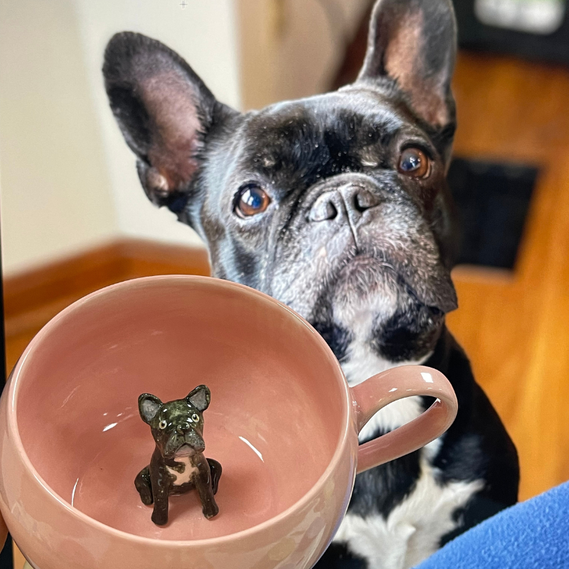 Handmade Custom Pet's Figure Ceramic Mug-Aesthetic