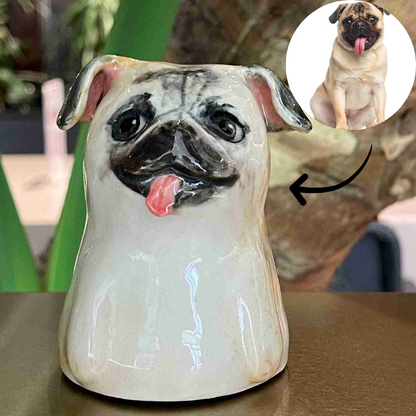 Custom Portrait Pet Ceramic Urn