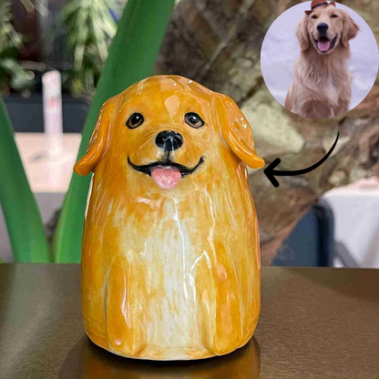 Custom Portrait Pet Ceramic Urn