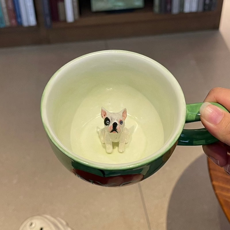 Handmade Custom Pet's Figure Ceramic Mug-American Cities Series