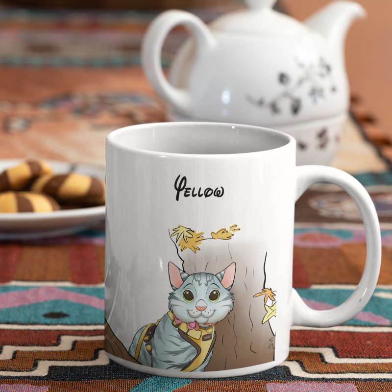 Benutzerdefinierte Cartoon Haustier Kaffeetasse